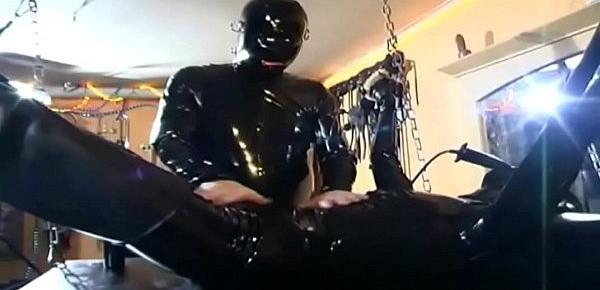  Sexy slave hanging and waiting for something to blow